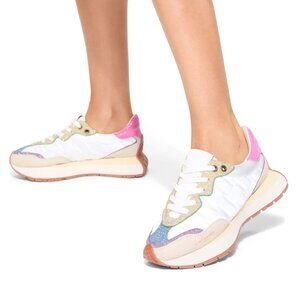 Kurt Geiger London Quilted Leather/Nylon Sneaker - New Condition - Size 39